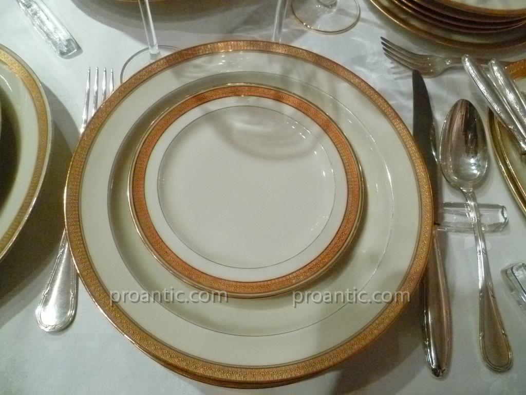 Service De Table En Porcelaine De Limoges