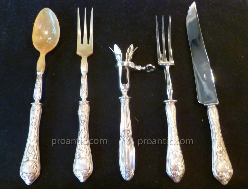 Couverts De Service Style Louis XV-photo-2