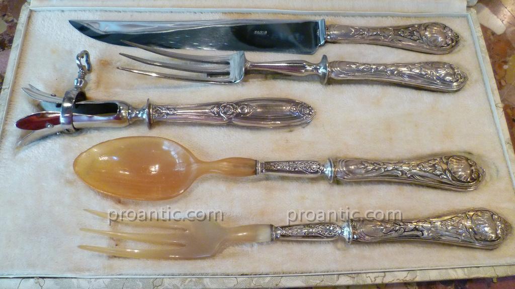 Couverts De Service Style Louis XV-photo-3
