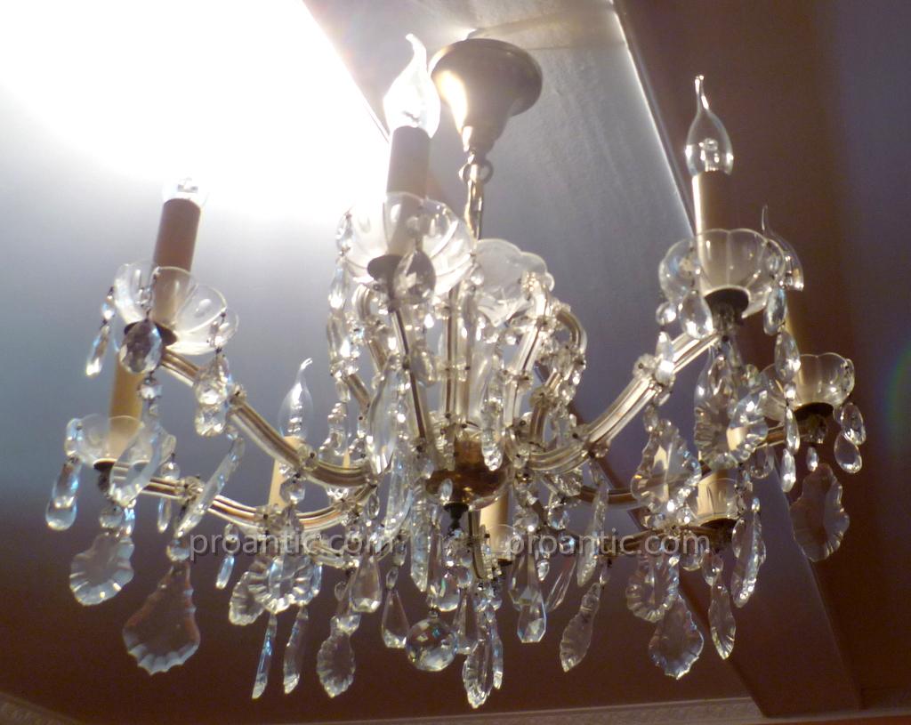 Chandelier Crystal And Gilt Bronze XIX