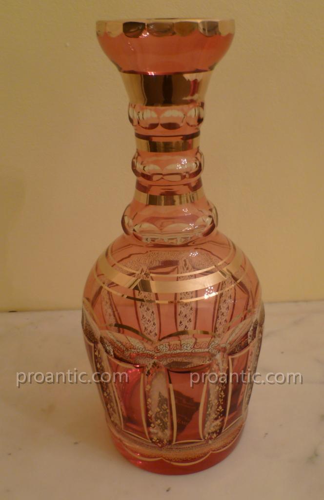 Large Crystal Perfume Bottle Moser-photo-3