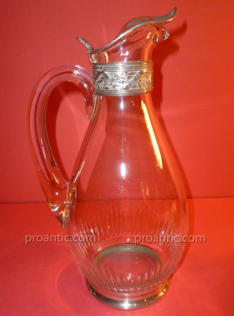 Ewer Crystal And Silver Nineteenth-photo-8