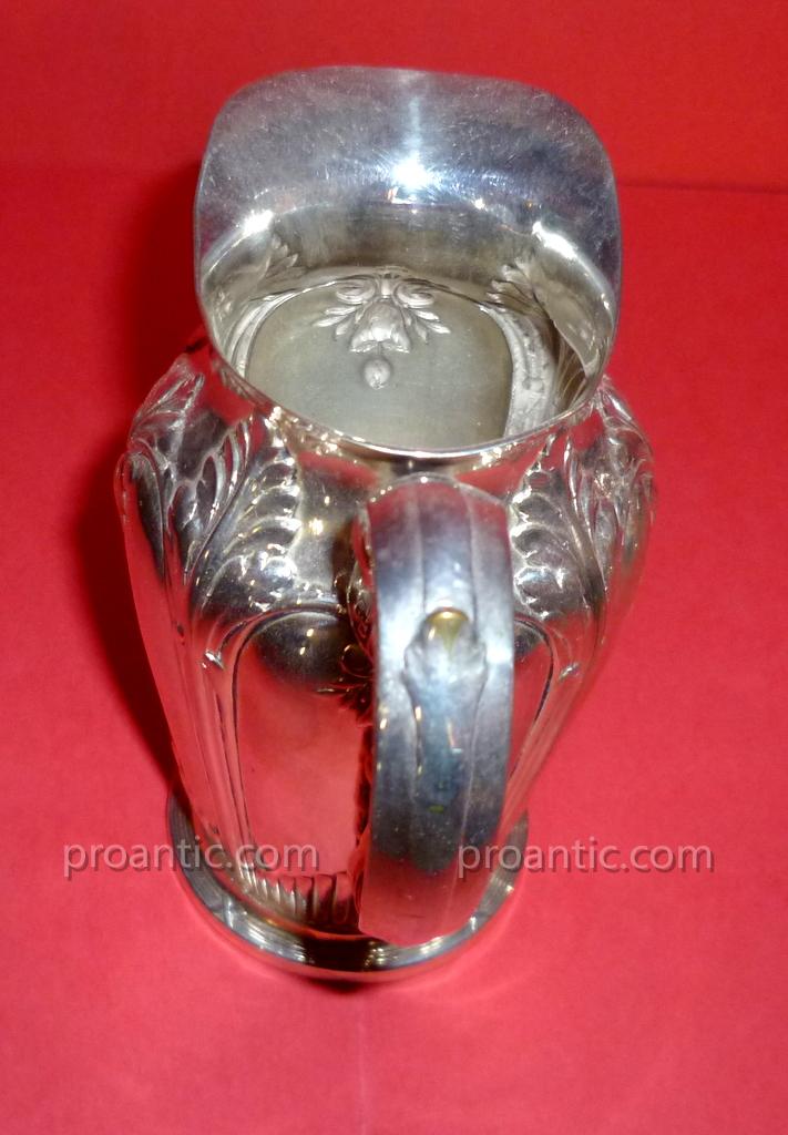 Poureuse And Milk Pot In Silver XIX-photo-7