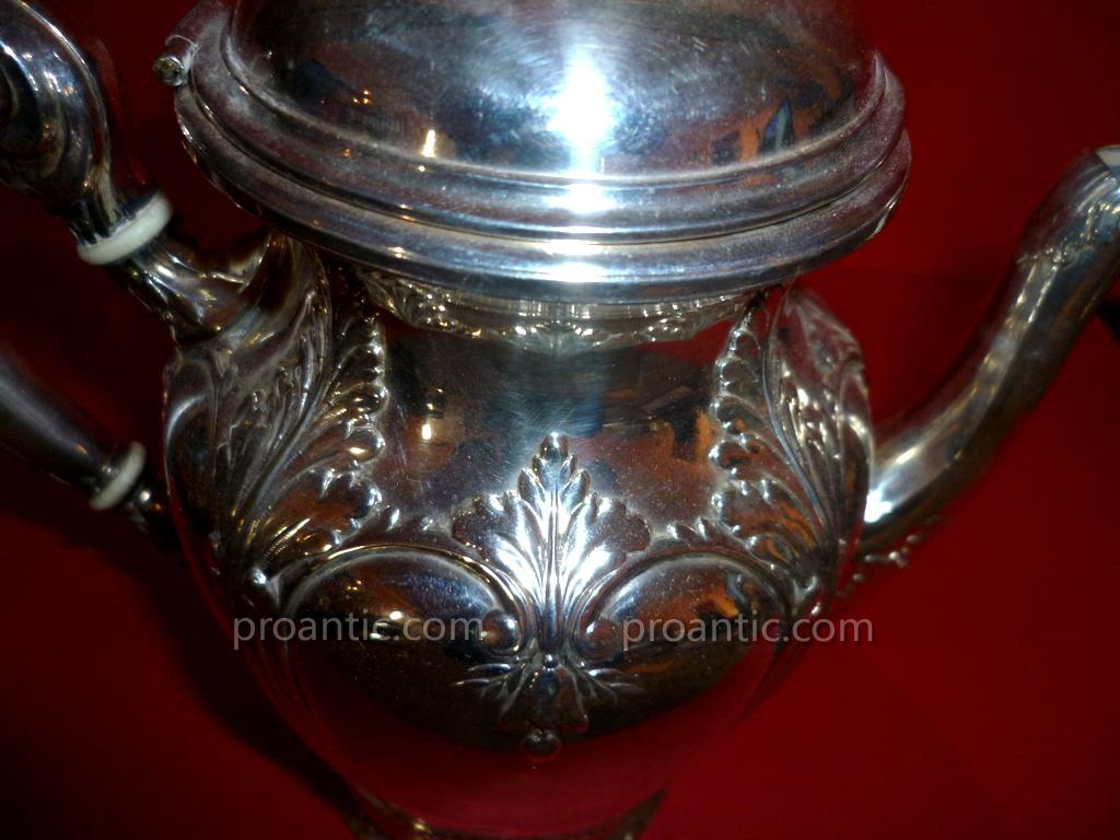 Poureuse And Milk Pot In Silver XIX-photo-8