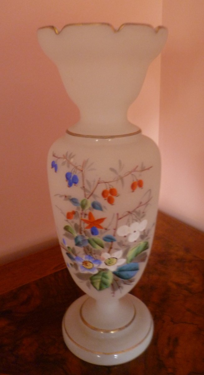 Pair Of Opaline Vases-photo-8