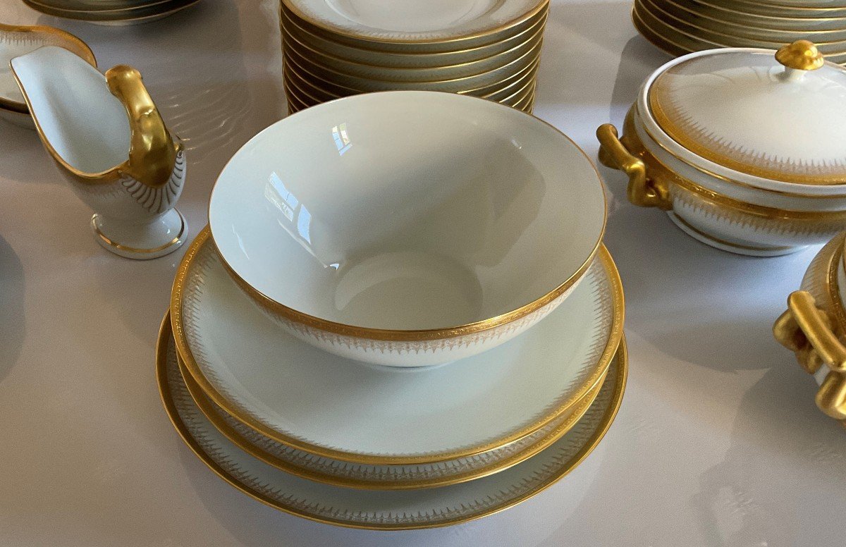 Limoges Porcelain Table Service Chastagner And Cie-photo-4