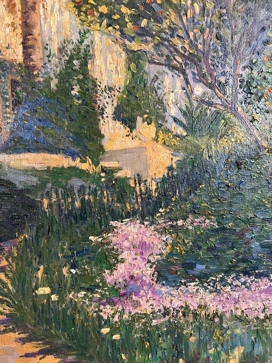 French School - Post Impressionist Landscape, 1927 Signed-photo-3