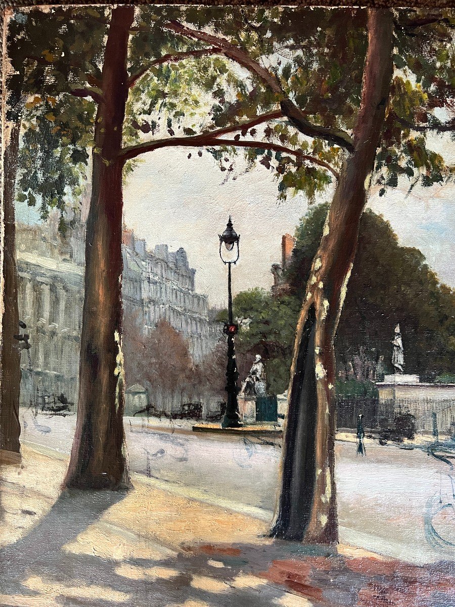 Ecole Française Vers 1930 - Paris, Le Palais Bourbon, Chambre Des Députés-photo-3
