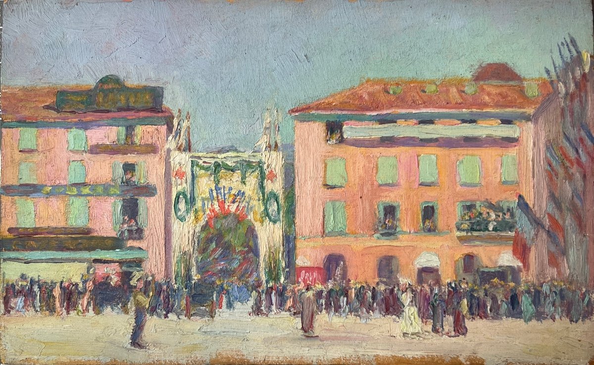 Ecole Française Du 20eme Siècle - Nice, 14 Juillet 1919