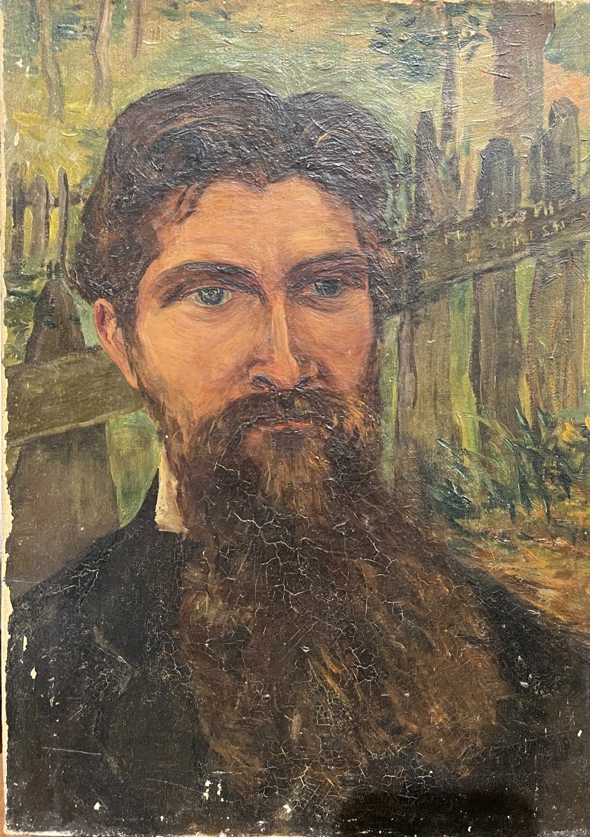 French School Of The End Of The 19th Century - Portrait Of A Man - The Philosopher La Fresnay