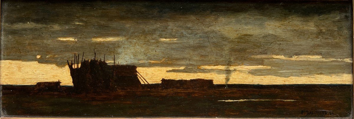 Edouard Daliphard (1833-1877) - Twilight, 1864-photo-2