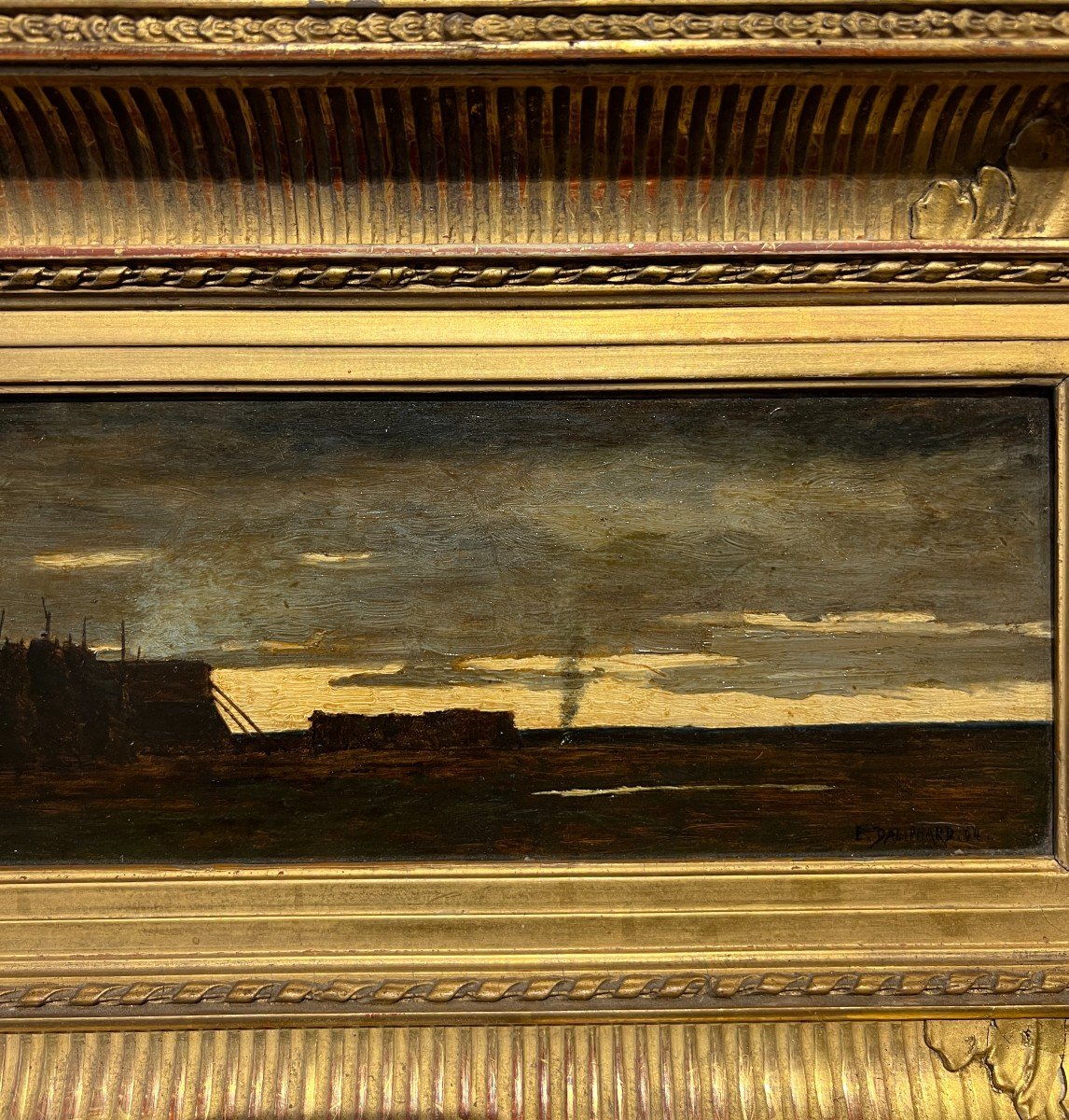 Edouard Daliphard (1833-1877) - Twilight, 1864-photo-4