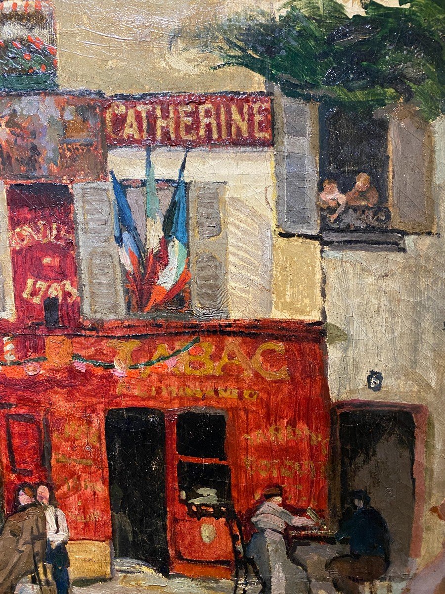 Anselmo Bucci (1887-1955) - Montmartre, Mother Catherine, Place Du Tertre, 1912-photo-3