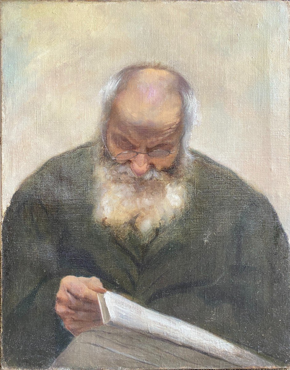 Foreign School Of The 20th Century (russian?) - Presumed Portrait Of Pierre Kropotkine (1842-1921)