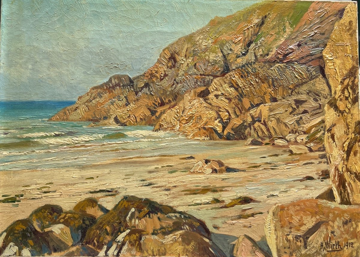 Prosper Henri Wirth (1869-1947) - Brittany Coast, 1912