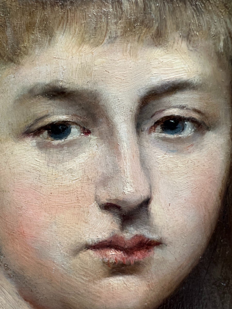 Henri Régnault (1843-1871) - Portrait De Jeune Fille-photo-2