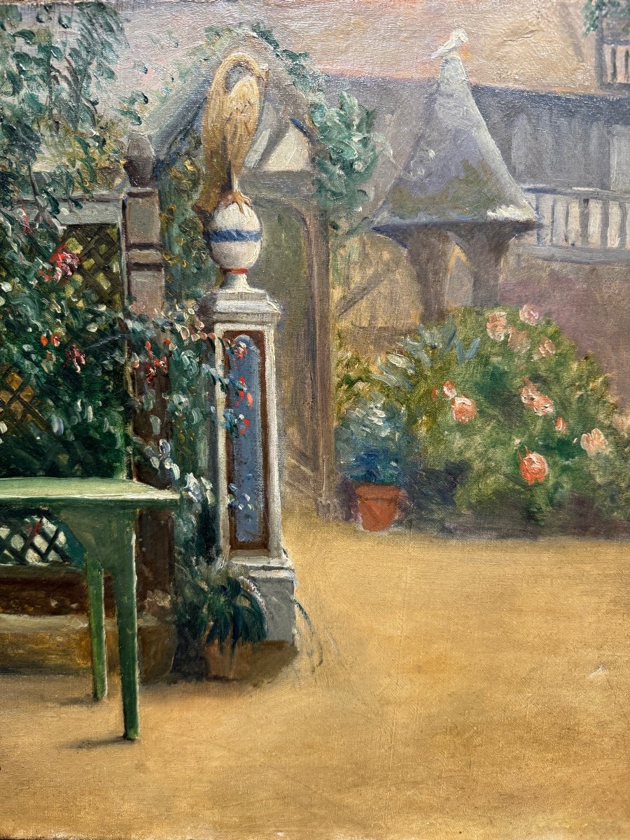 Charles Lucien Marie Balay (1861-1943) - Jardin Et Maison De Campagne-photo-3