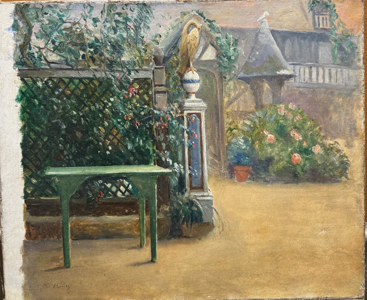 Charles Lucien Marie Balay (1861-1943) - Jardin Et Maison De Campagne