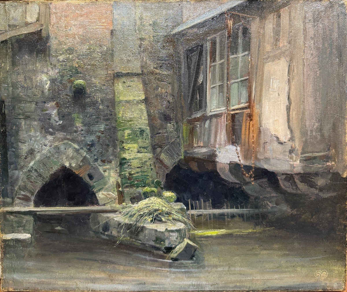 Henri Vignet (1857-1920) -  Normandie, La Sainte Gertrude à Caudebec En Caux