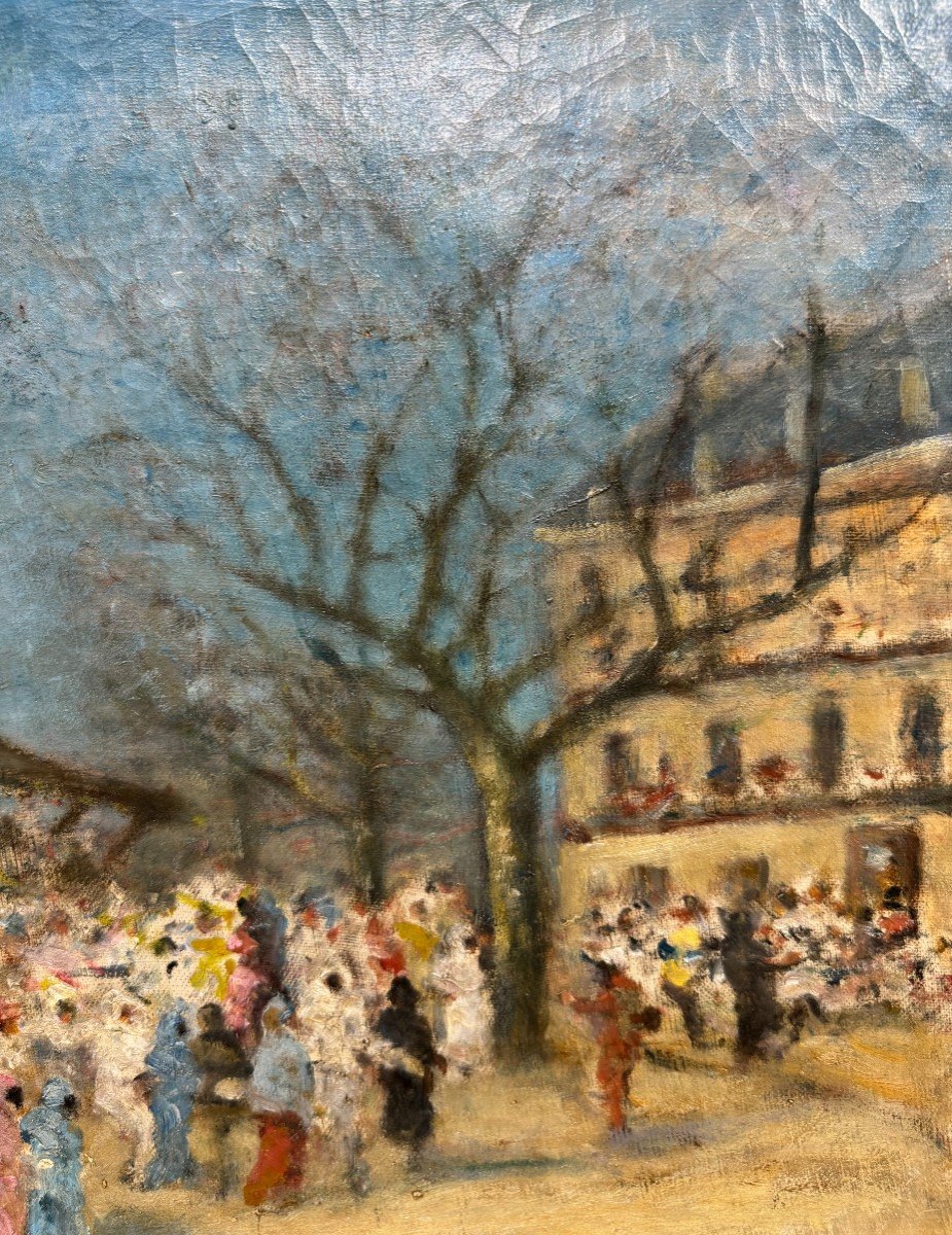 French School Around 1900 - Bal Populaire-photo-2
