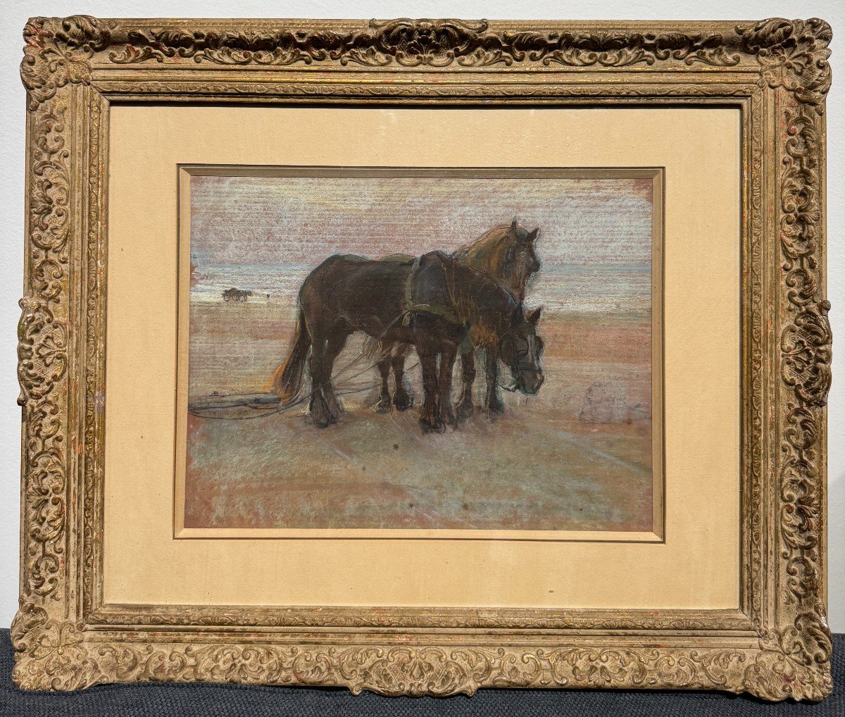 Ecole Hollandaise Du 19ème Siècle - Chevaux De Labour, 1889