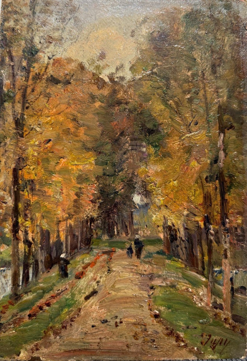 Louis Aimé Japy (1840-1916) - Promenade Dans Les Bois