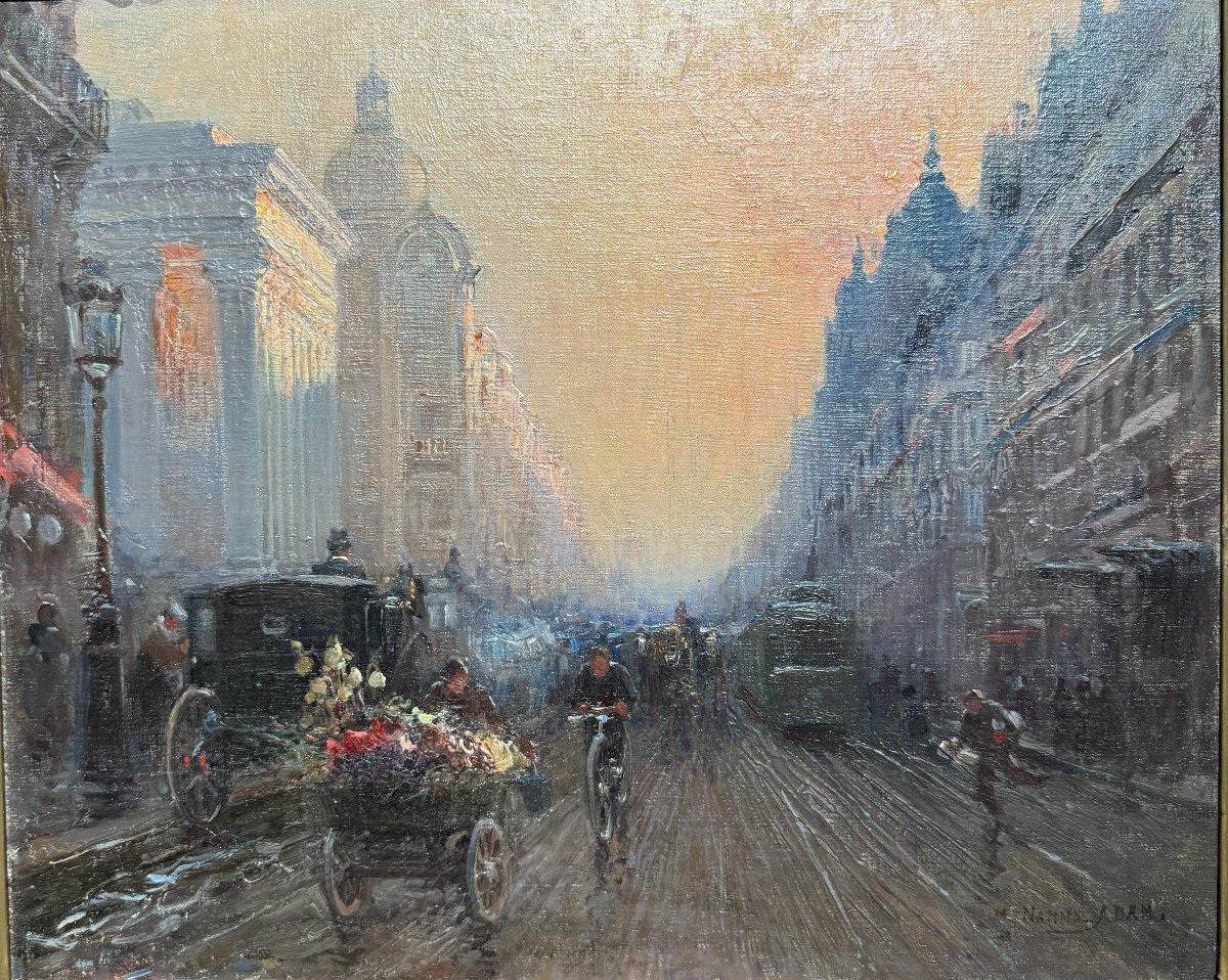 Suzanne Adam-laurens Dite Nanny (1861-1915) Paris, Rue Du Quatre Septembre / Place De La Bourse-photo-2