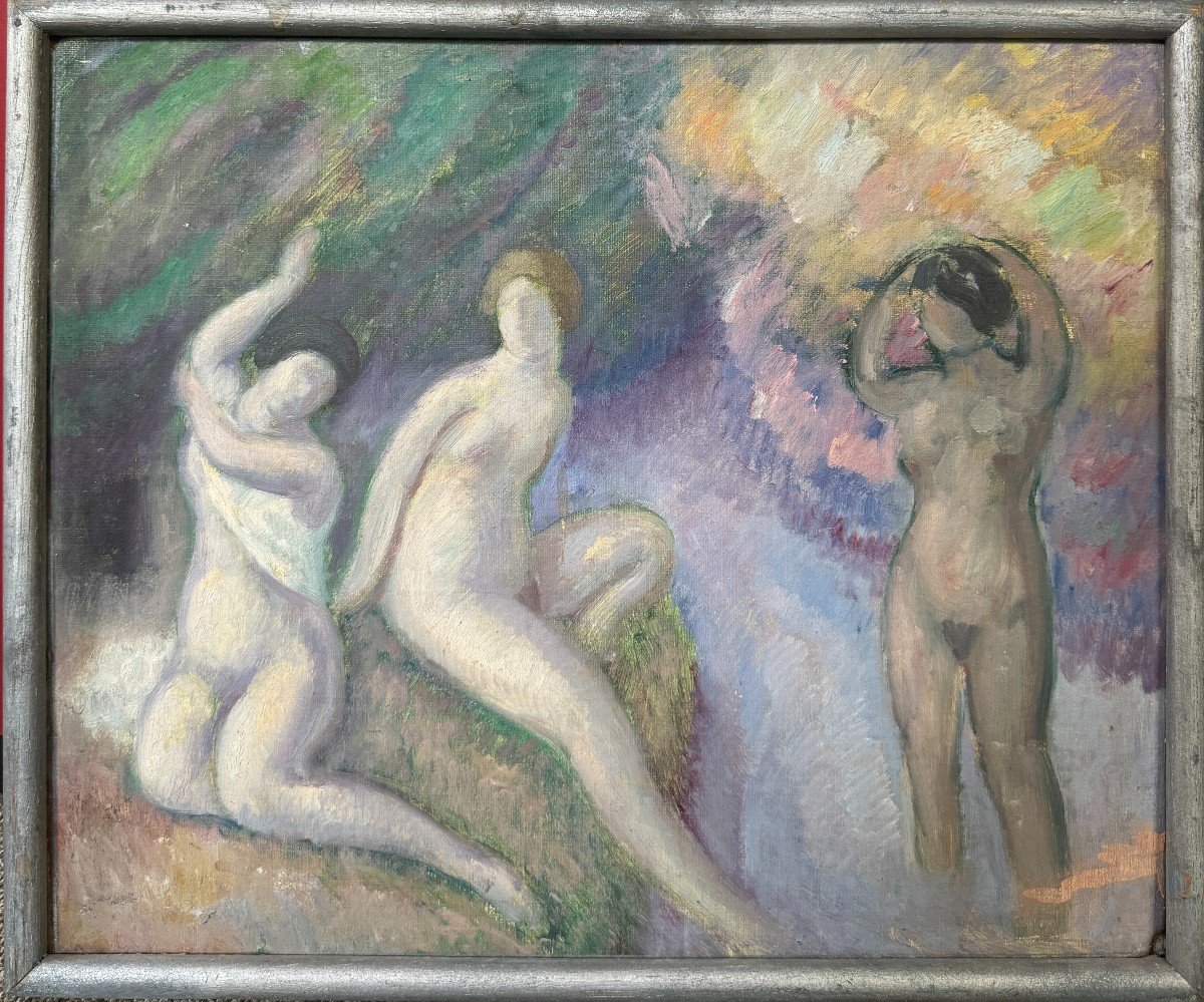 Augustin Carrera (1878-1952) - Study Of Bathers