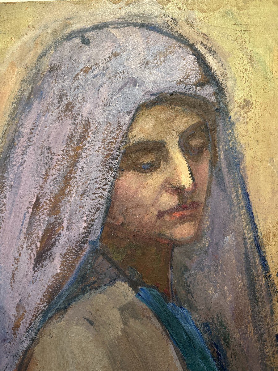 Paul Elie Dubois (1886-1949) - Orientalist Study Of Woman For "mourning", 1920-photo-2