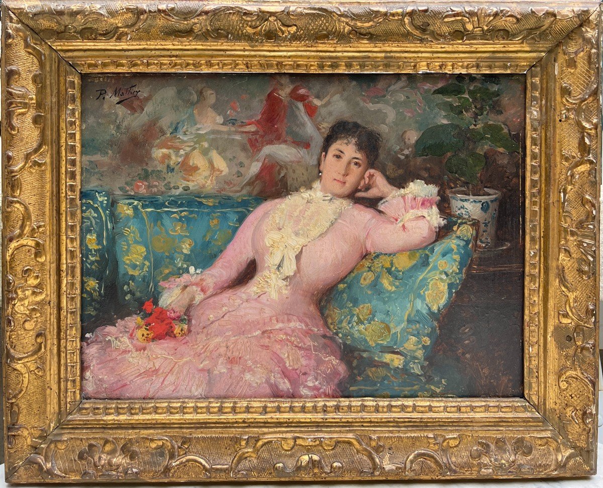 Paul Victor Mathey (1844 -1929) Portrait Pr&eacute;sum&eacute; De Fernande Mathey Son &eacute;pouse, Circa 1880