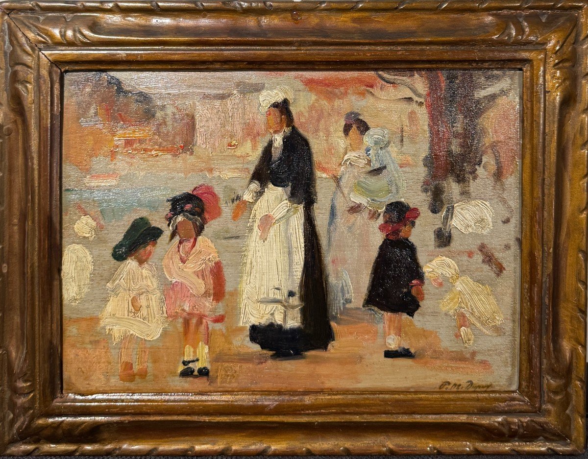 Paul-michel Dupuy (1869-1949) - Enfants Au Luxembourg, Circa 1900-photo-4