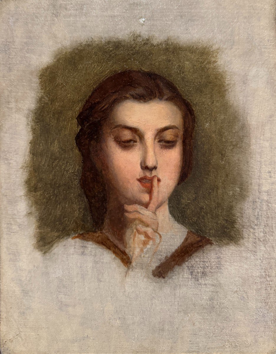 Auguste Toulmouche (1829-1890) - Study For Silence