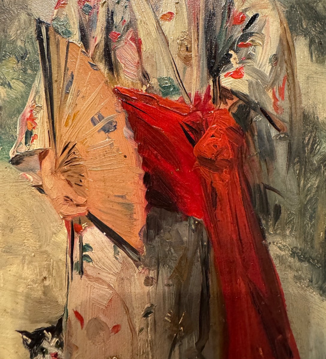 Henry John Lewis Walker d'Acosta (1883-1889) - Woman In Kimono With Cat, 1883-photo-1