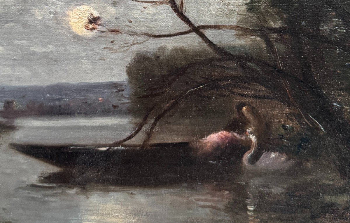 Edmond Renault (1829-1905) - Lovers In The Moonlight, 1856-photo-2