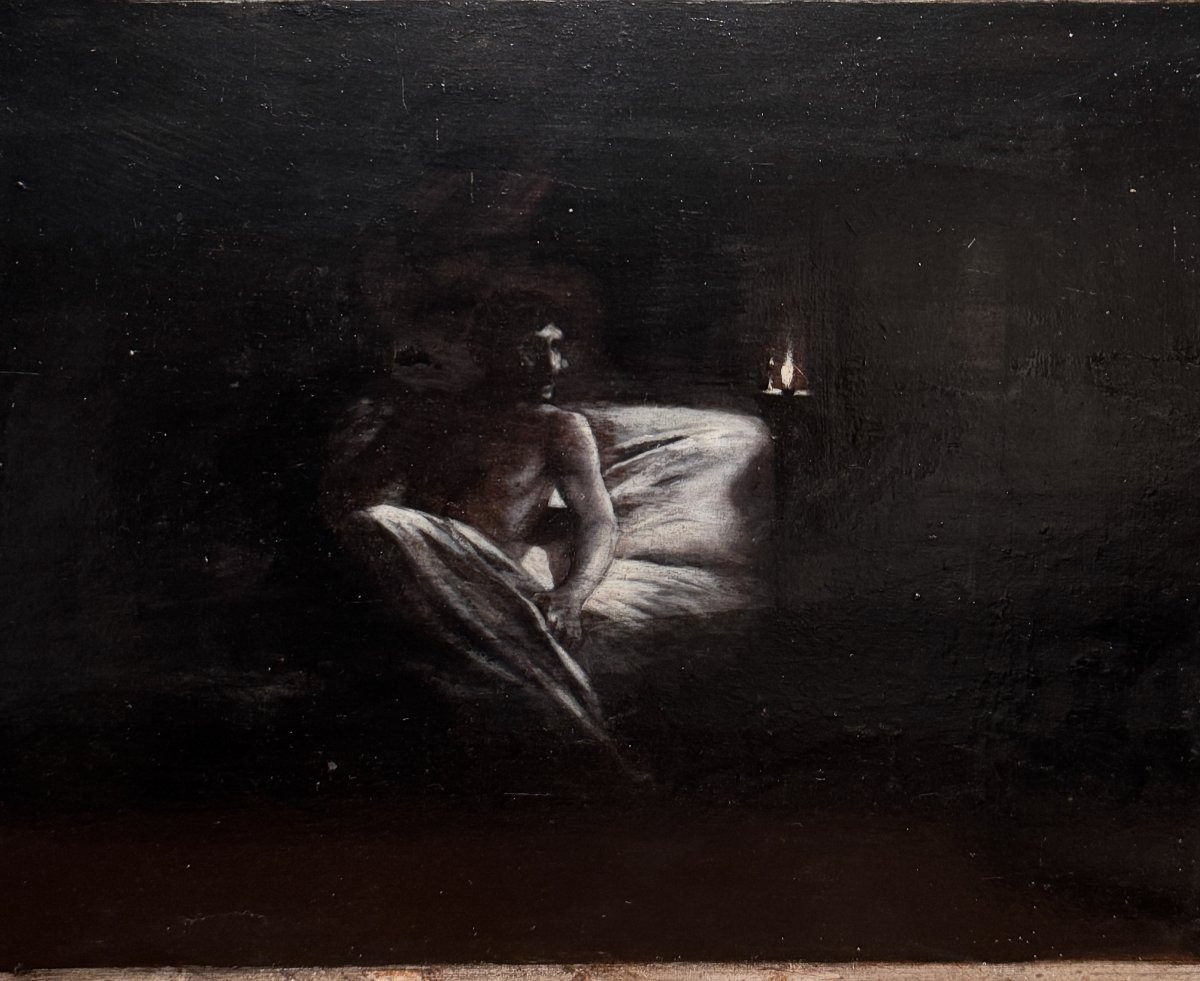 French School Of The Late 19th Century - Apparition #1, Circa 1880)-photo-4