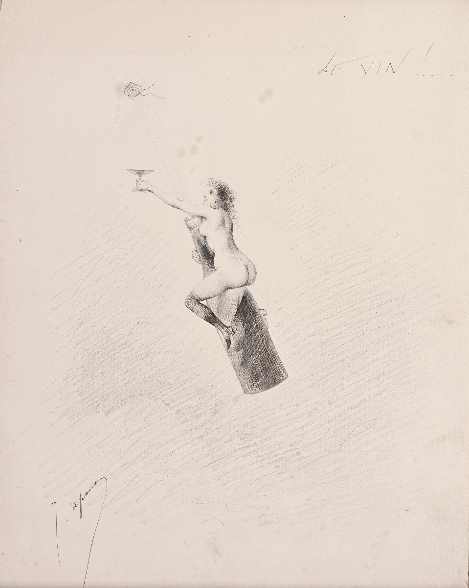 Joseph Apoux (1846-1910) - Le Vin !..., Circa 1885-1890