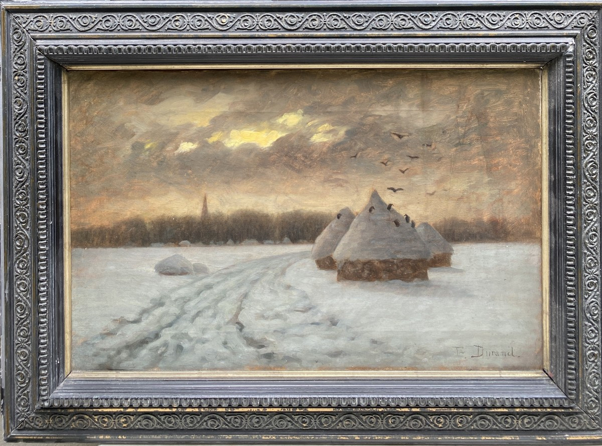 Edouard Victor Durand (active In The 19th Century) - The Flight Of The Crows, Circa 1890