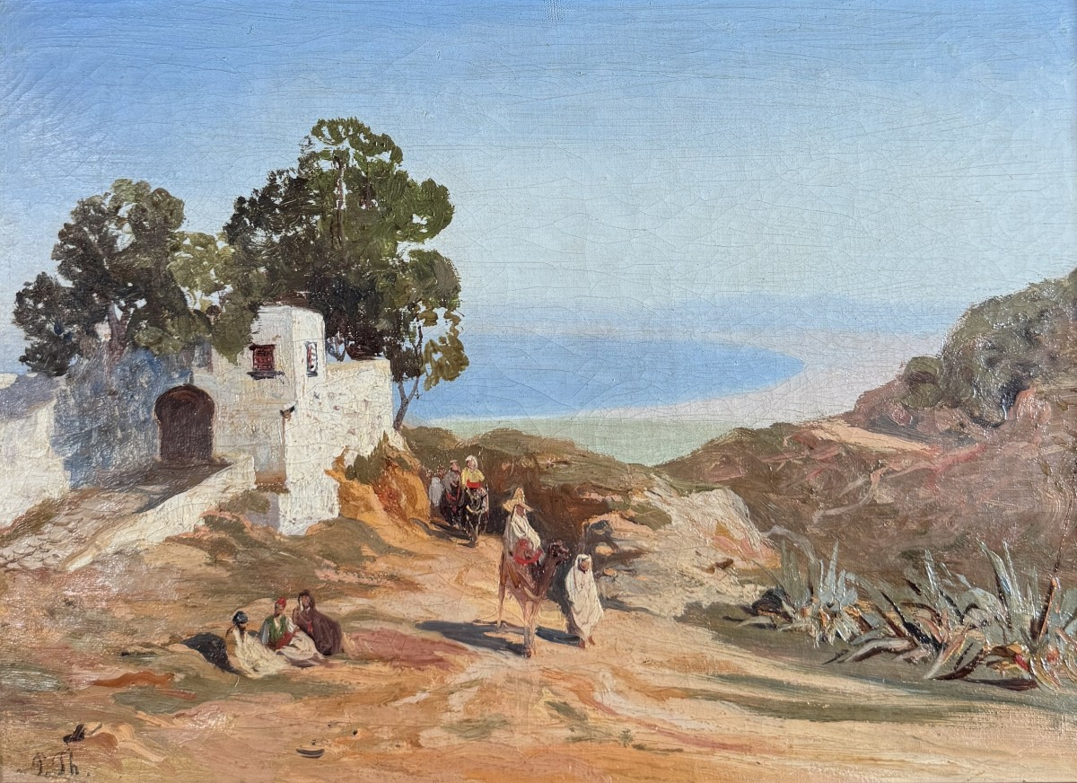 Pierre Thuillier (1799-1858) - Orientalist Landscape, Circa 1840