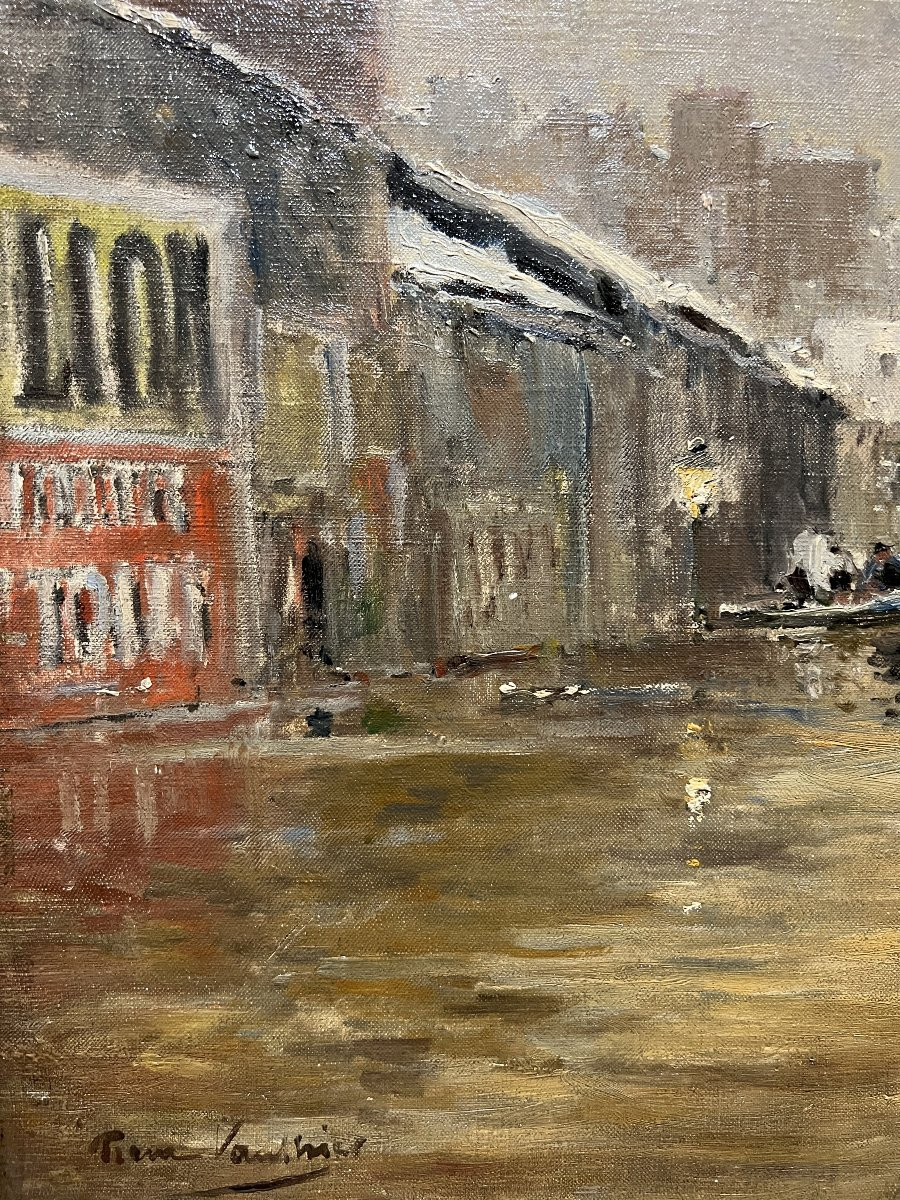 Pierre Louis Léger Vauthier (1845-1916) The Floods Of Paris, 1910-photo-2