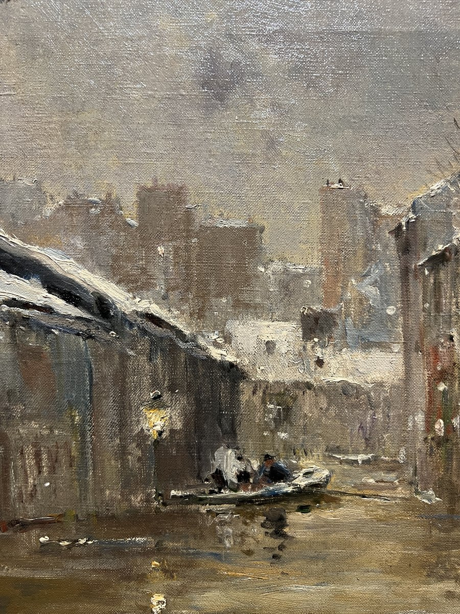 Pierre Louis Léger Vauthier (1845-1916) The Floods Of Paris, 1910-photo-4