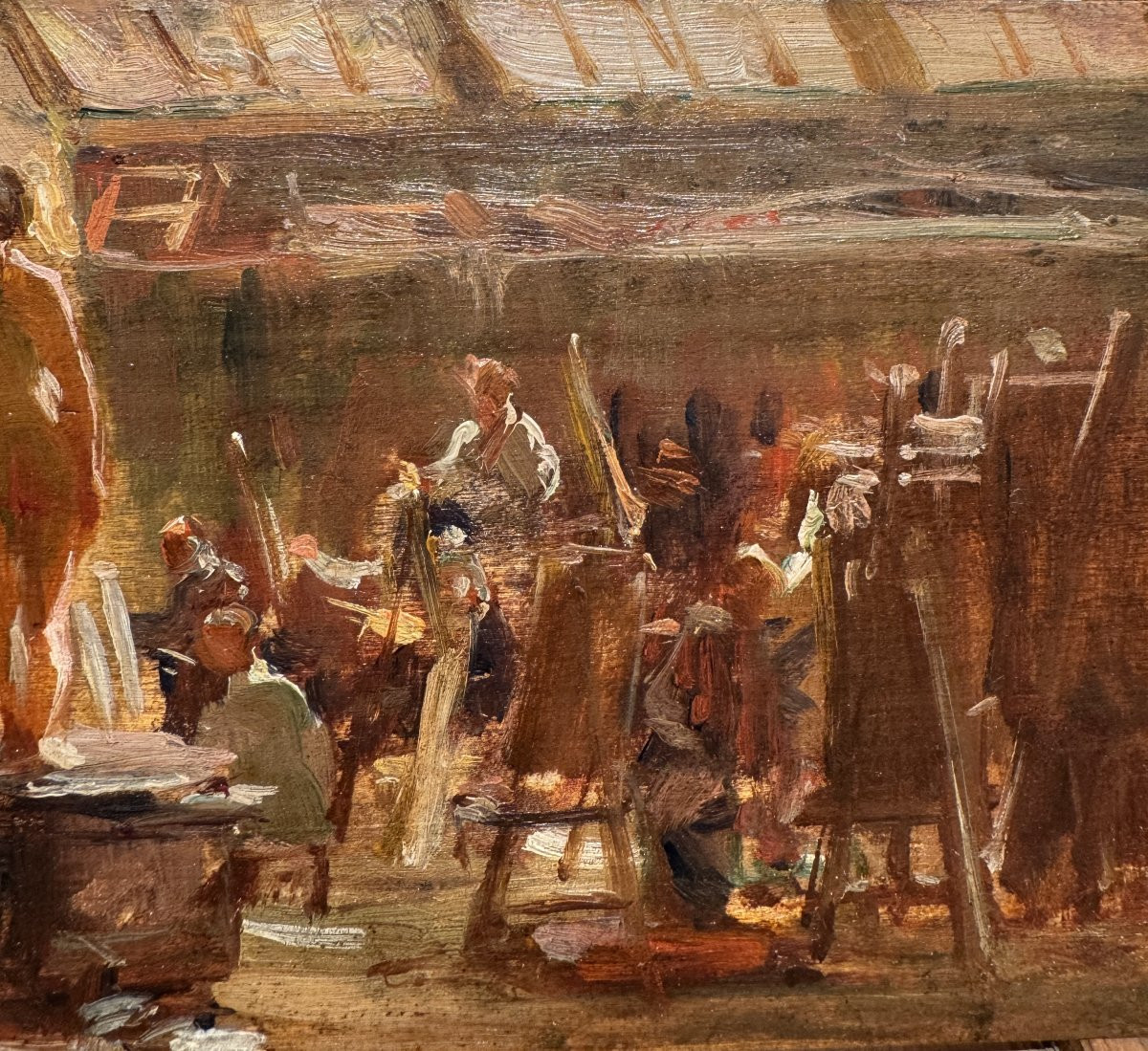 Louis Agricol Montagné (1879-1960) - At The Cormon Workshop, Circa 1895-photo-3
