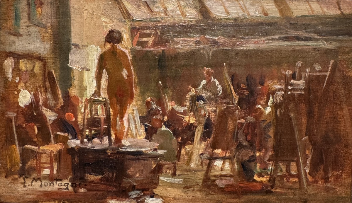 Louis Agricol Montagné (1879-1960) - At The Cormon Workshop, Circa 1895