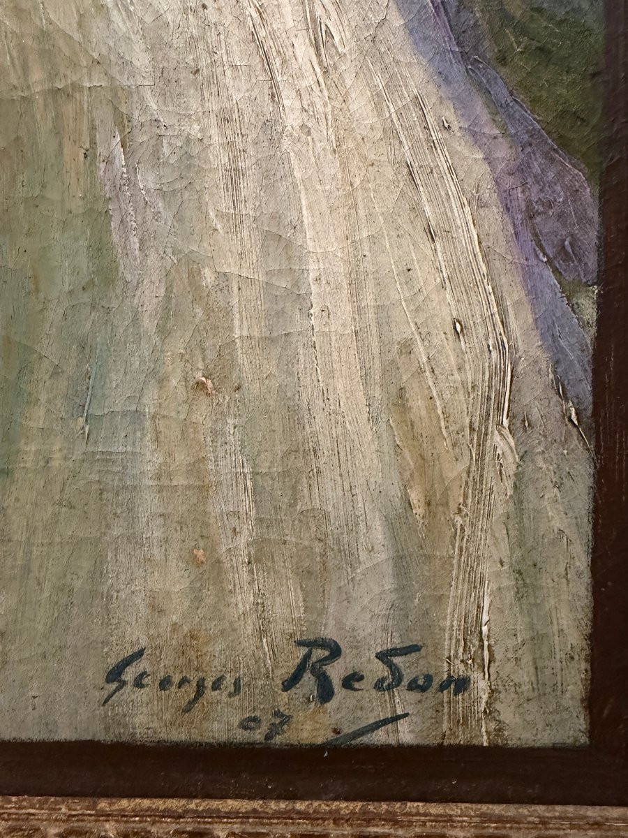 Georges Redon (1869-1943) - Elegant Women At The Longchamp Racecourse, 1907-photo-2