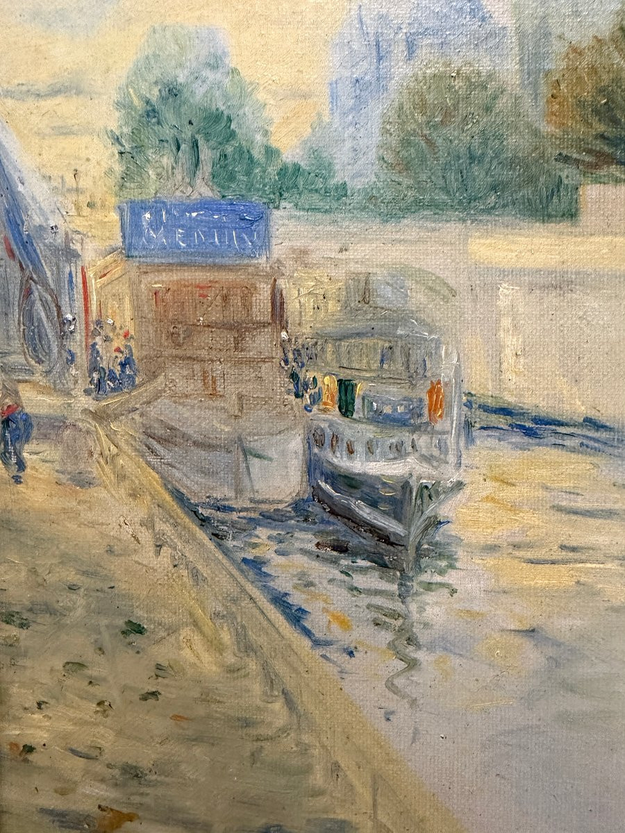 Lenoir - (pseudonym) Eugène - Galien Laloue (1854-1941) - Paris, Notre Dame And The Quays, 1904-photo-3