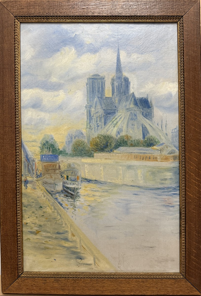 Lenoir - (pseudonym) Eugène - Galien Laloue (1854-1941) - Paris, Notre Dame And The Quays, 1904