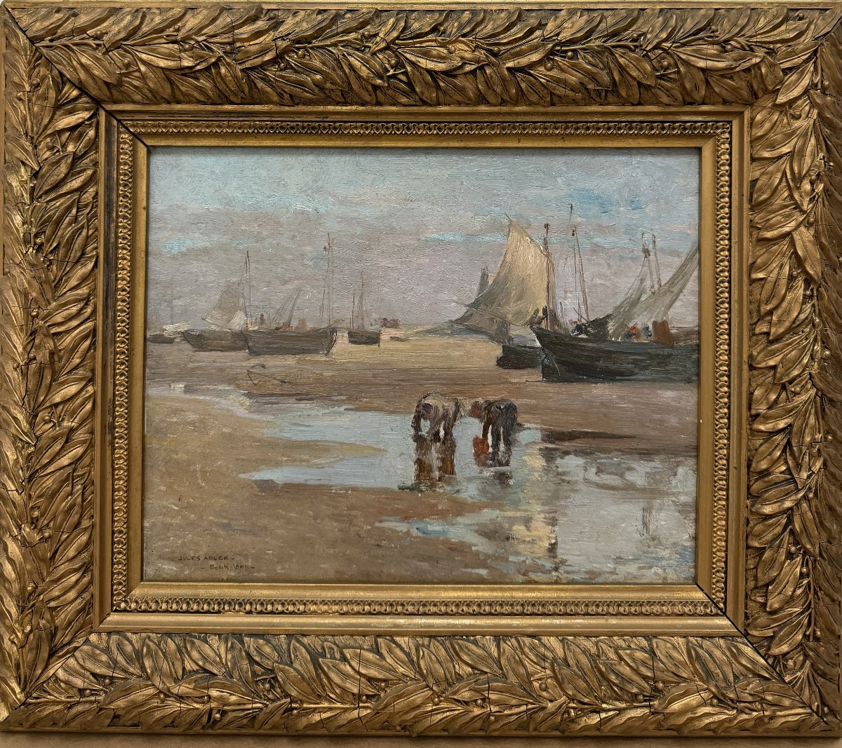 Jules Adler (1865-1952) - Berck-sur-mer, Fishing At Low Tide, 1898