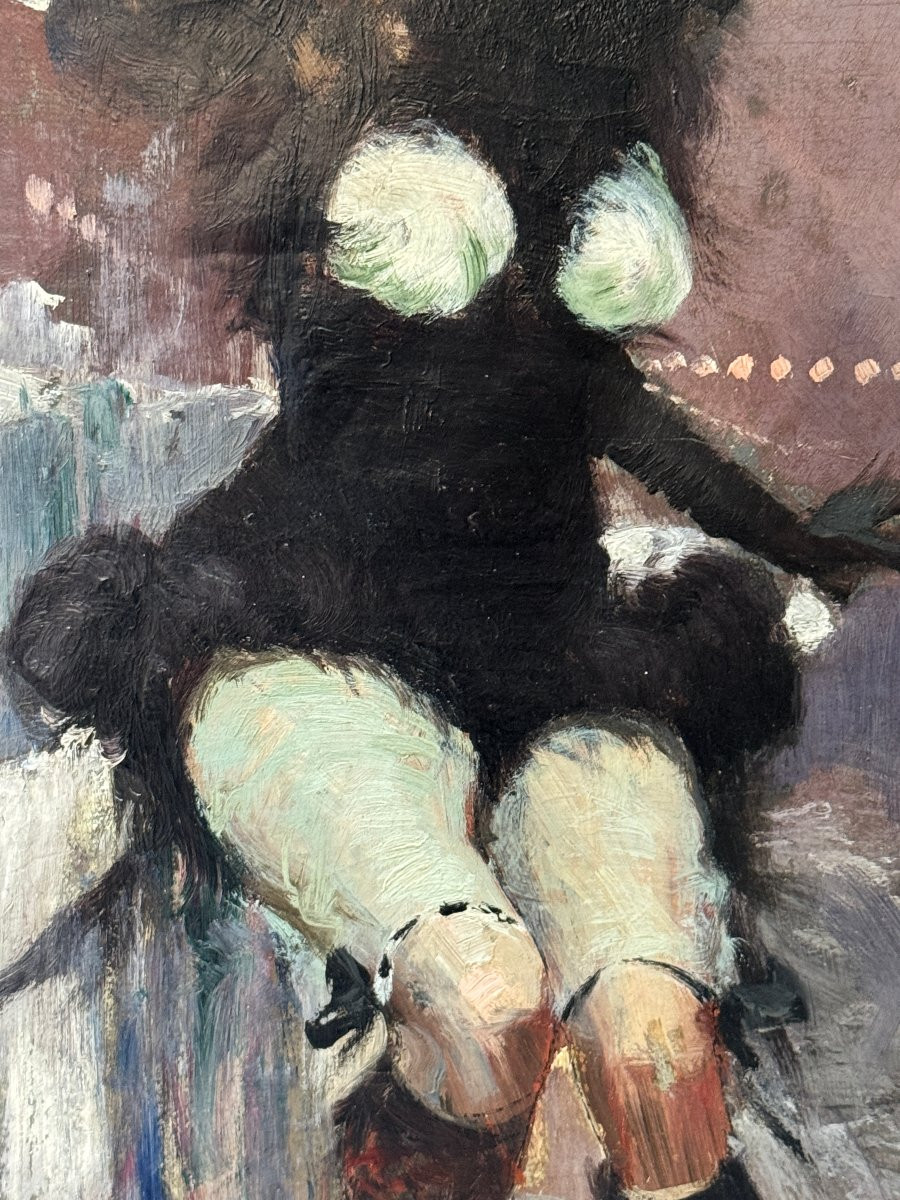 Paul Hay (XIX-XX) - La patineuse, circa 1890-photo-1