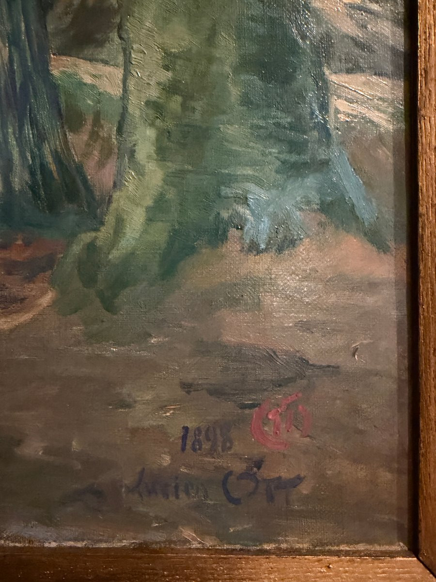 Lucien Ott  (Paris, 1872 – Villeneuve-Saint-Georges, 1927)  - Paysage breton,   1898-photo-4