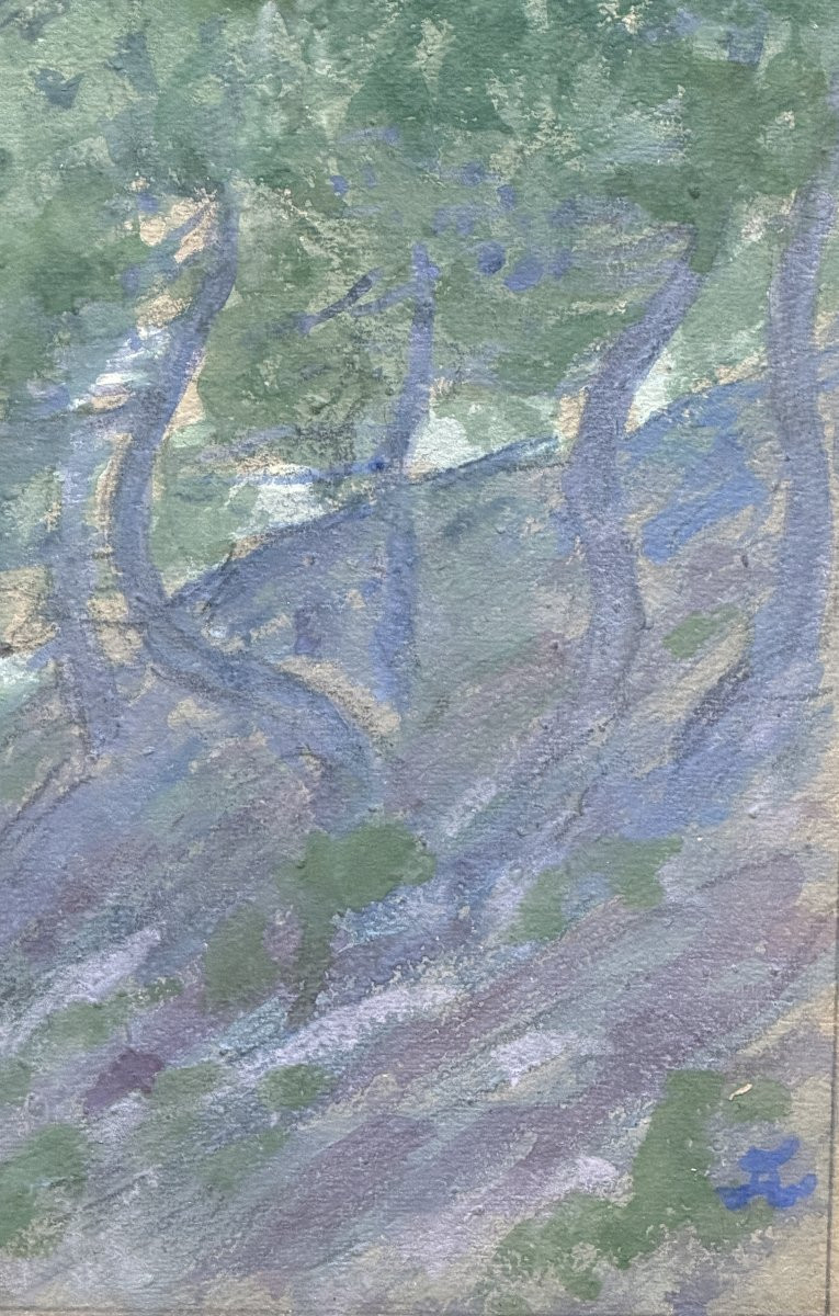 Jean-francis Auburtin (1866-1930) - Porquerolles-photo-4