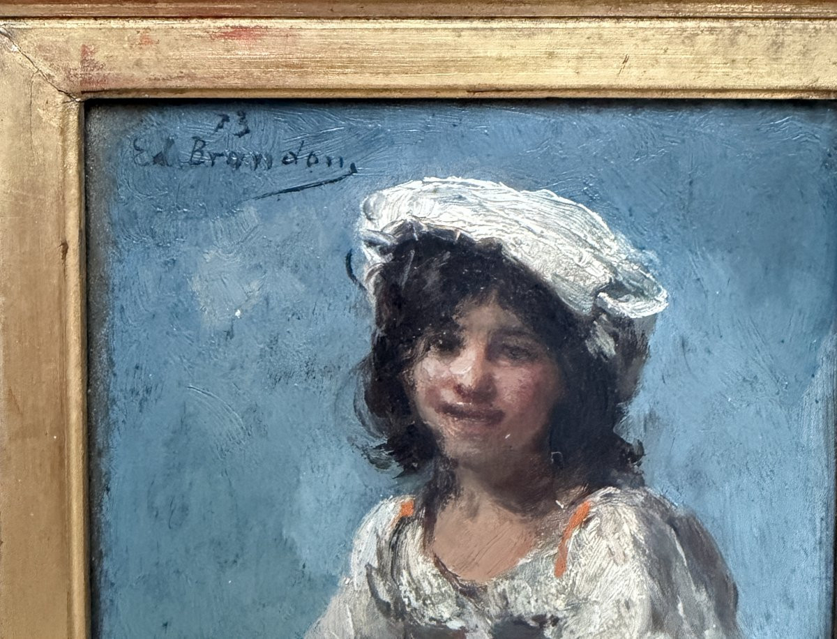 Edouard Brandon (1831-1897) - Jeune italienne, 1873-photo-3